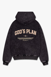 GOTTES PLAN HOODIE - USED BLACK