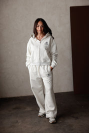 DAMEN EMBLEM WEITE JOGGER – GREIGE