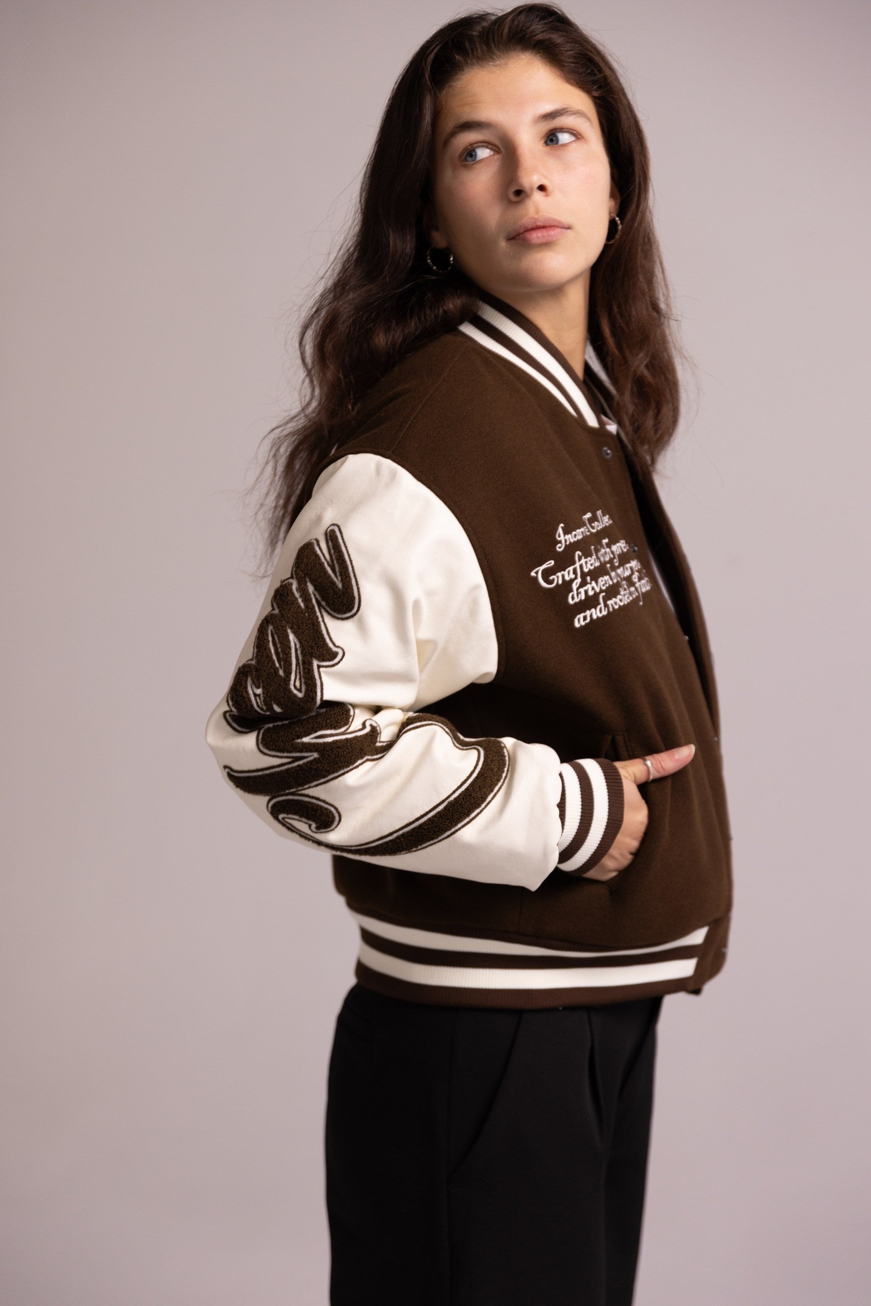WOMEN'S "CHOSEN" VARSITY JACKET
