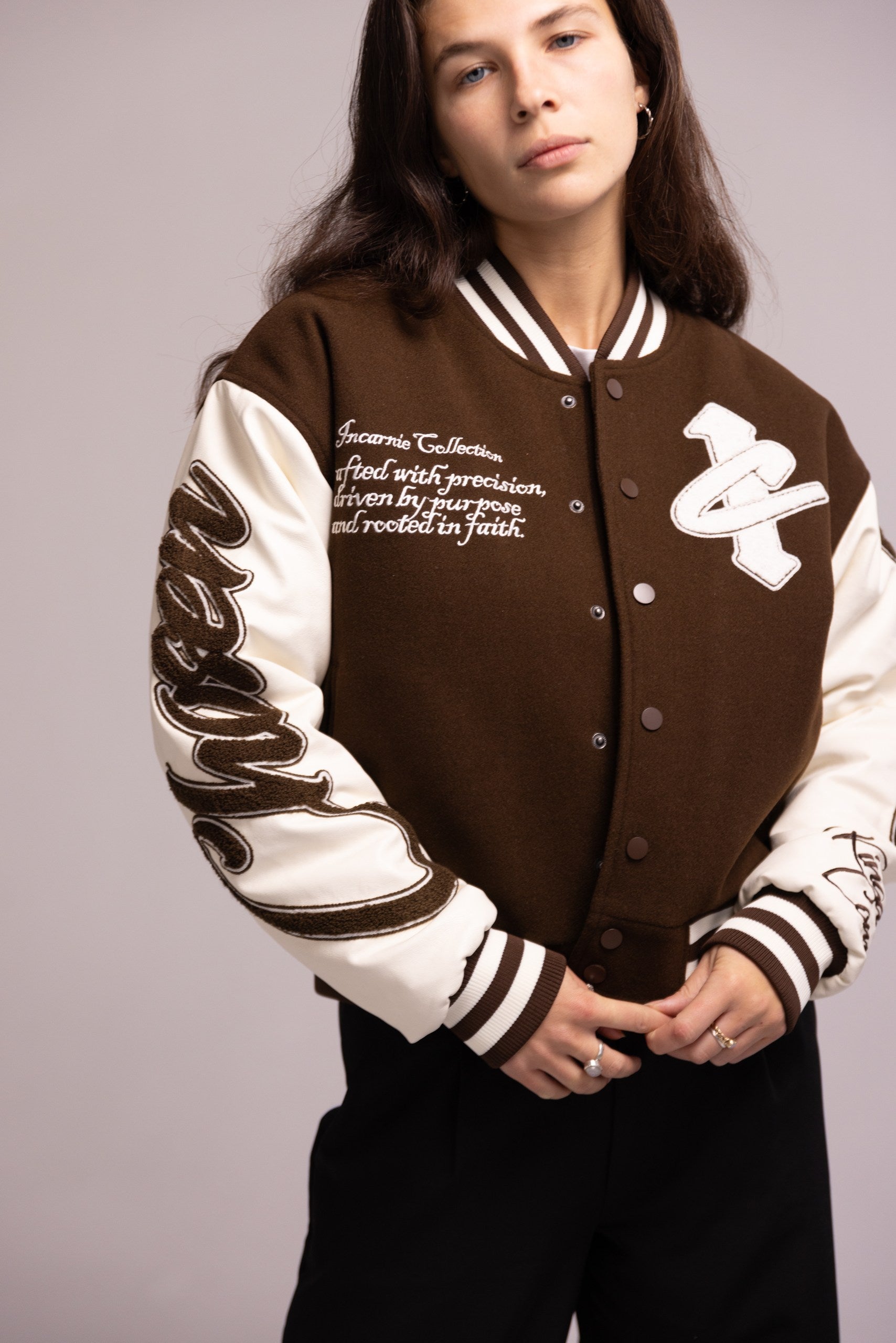 WOMEN'S "CHOSEN" VARSITY JACKET