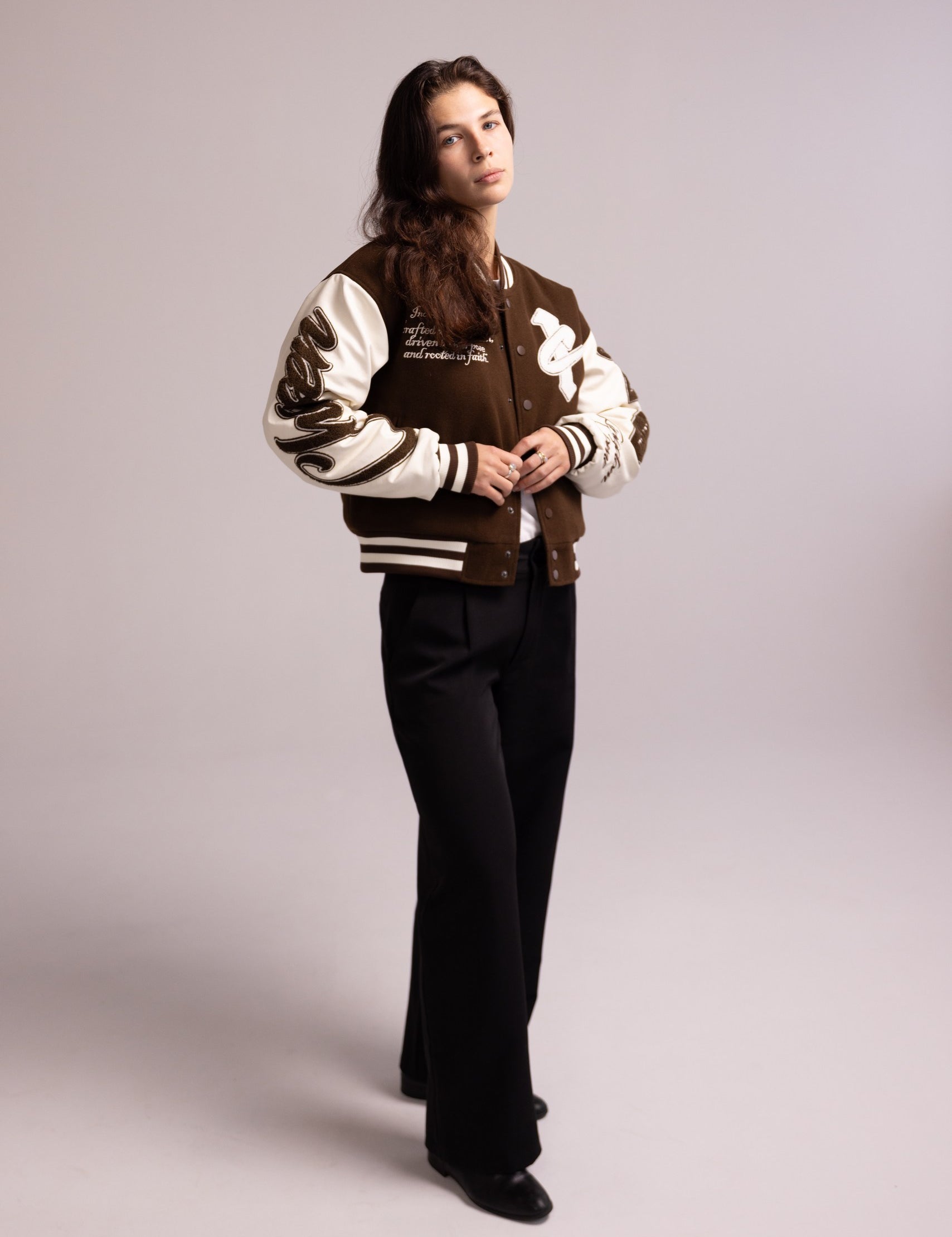 WOMEN'S "CHOSEN" VARSITY JACKET