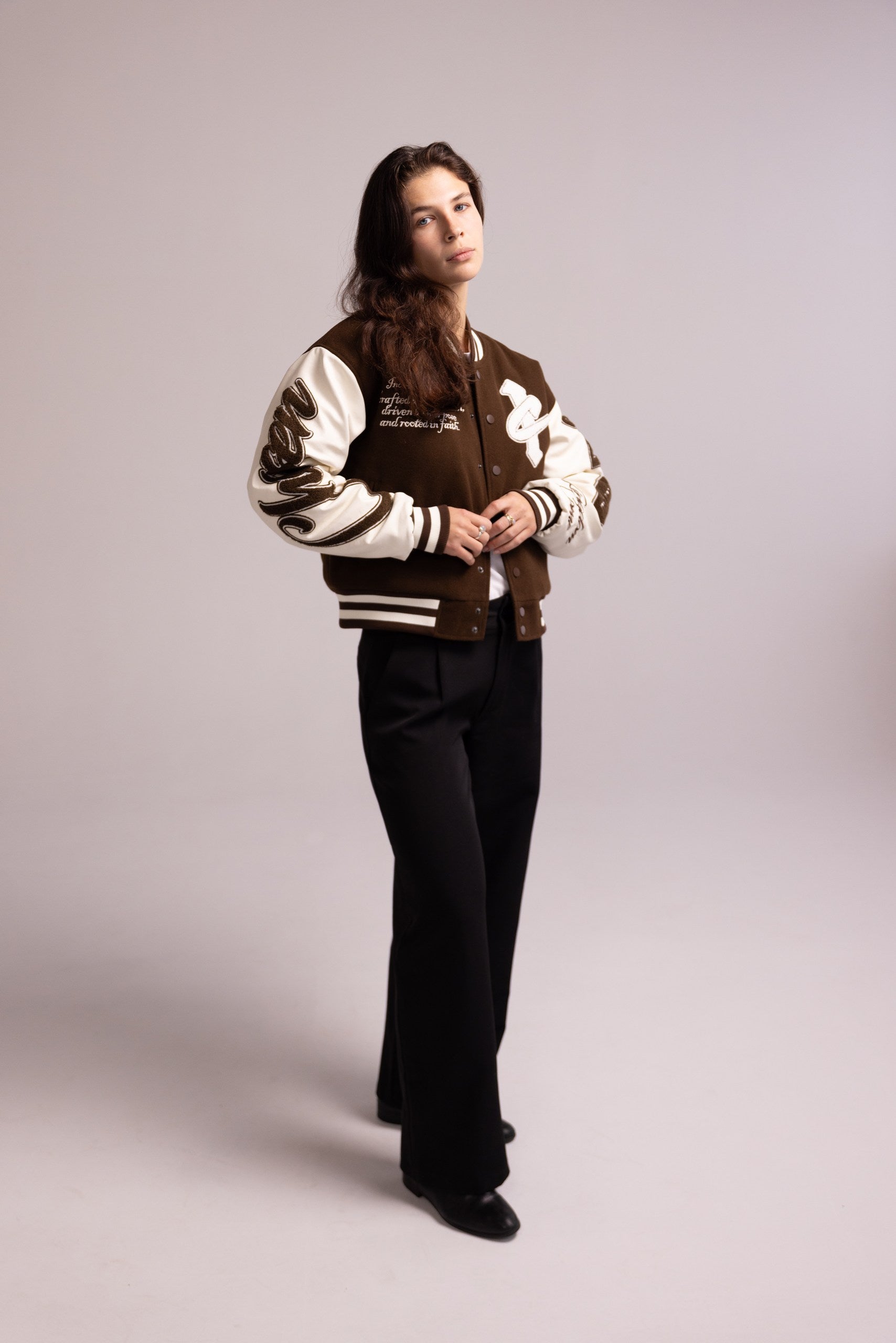 WOMEN'S "CHOSEN" VARSITY JACKET