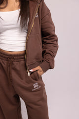 WOMEN'S EMBLEM JOGGERS – COCOA BROWN