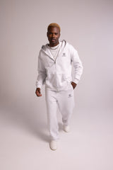 MEN'S EMBLEM ZIP HOODIE – GREY MARL