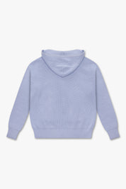 WORLDWIDE HEAVYWEIGHT KNIT HOODIE - BABY BLUE