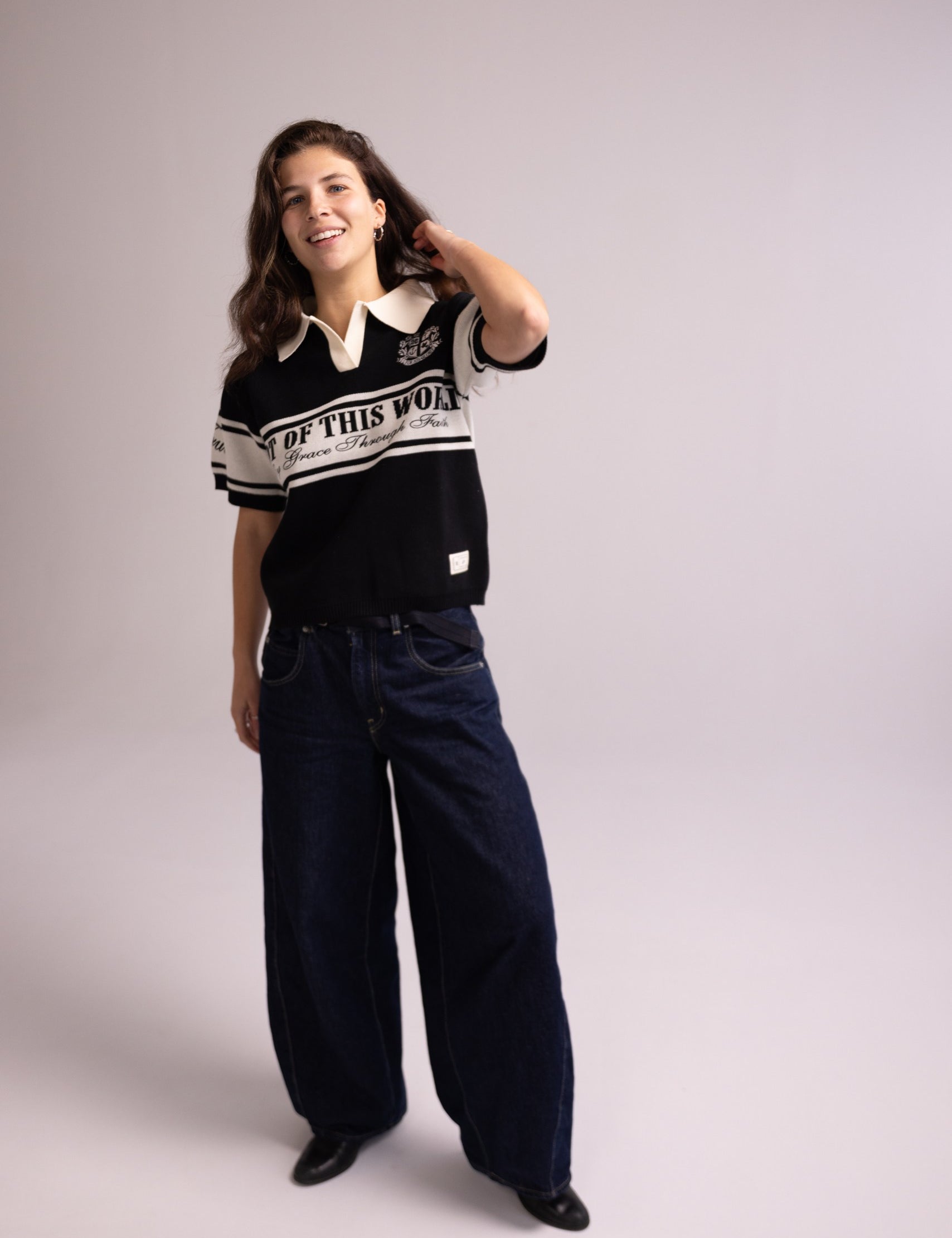 WOMEN’S “NOT OF THIS WORLD” HEAVYWEIGHT KNIT POLO