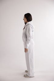 WOMEN'S EMBLEM WIDE LEG JOGGERS – GREY MARL