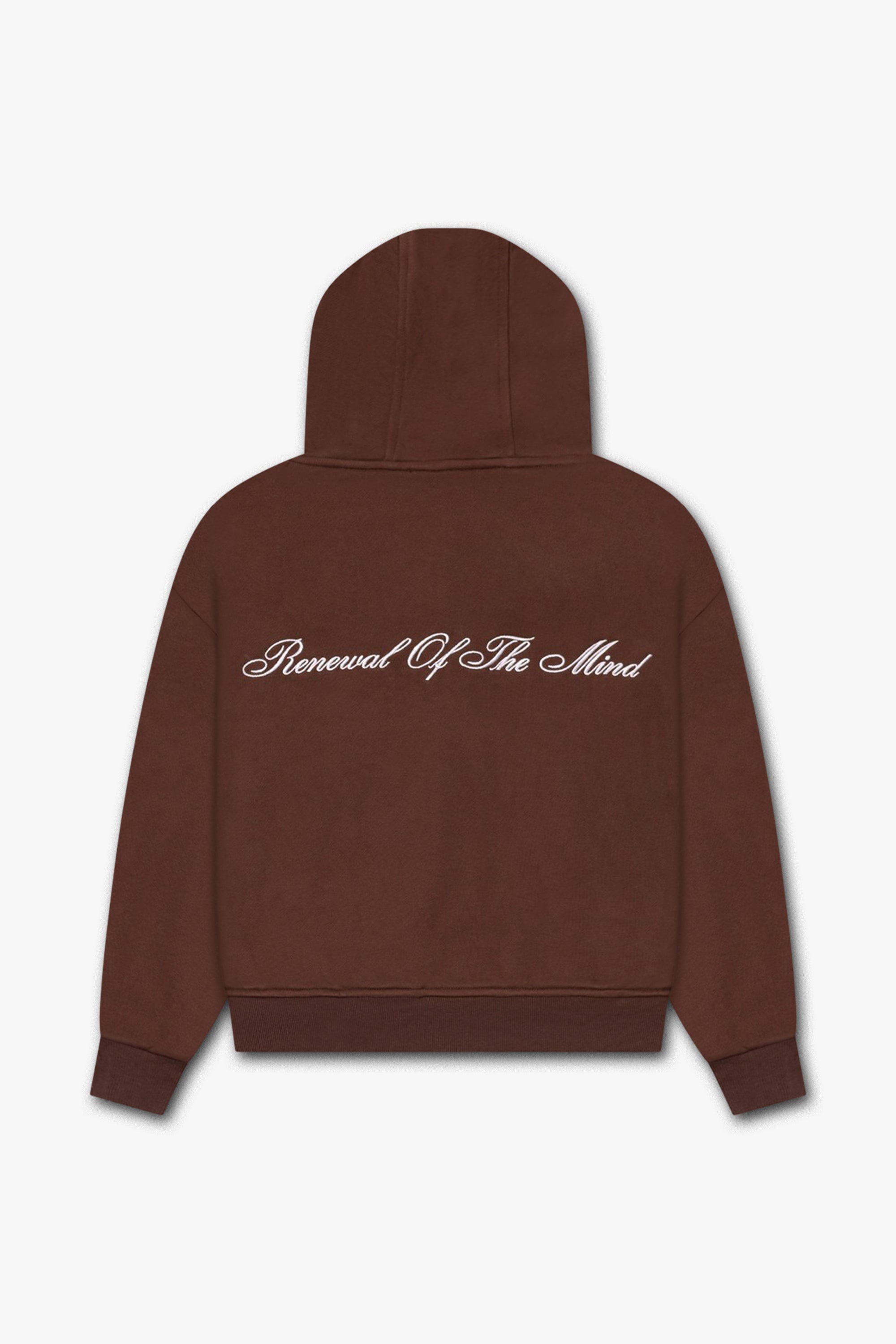 WOMEN'S EMBLEM ZIP HOODIE – COCOA BROWN