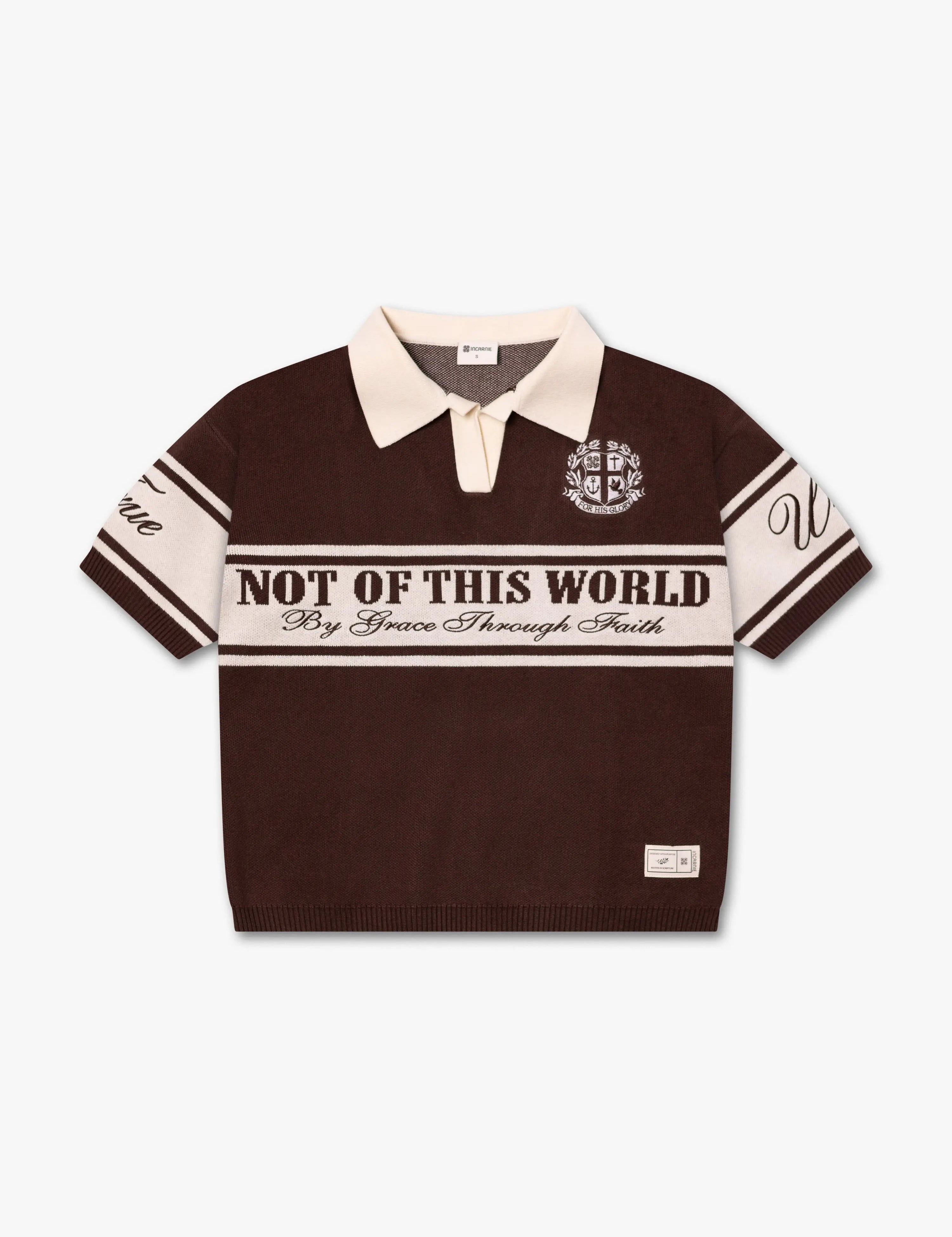 WOMEN’S “NOT OF THIS WORLD” HEAVYWEIGHT KNIT POLO Incarnie