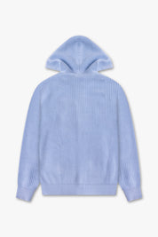 WORLDWIDE HEAVYWEIGHT KNIT HOODIE - BABY BLUE