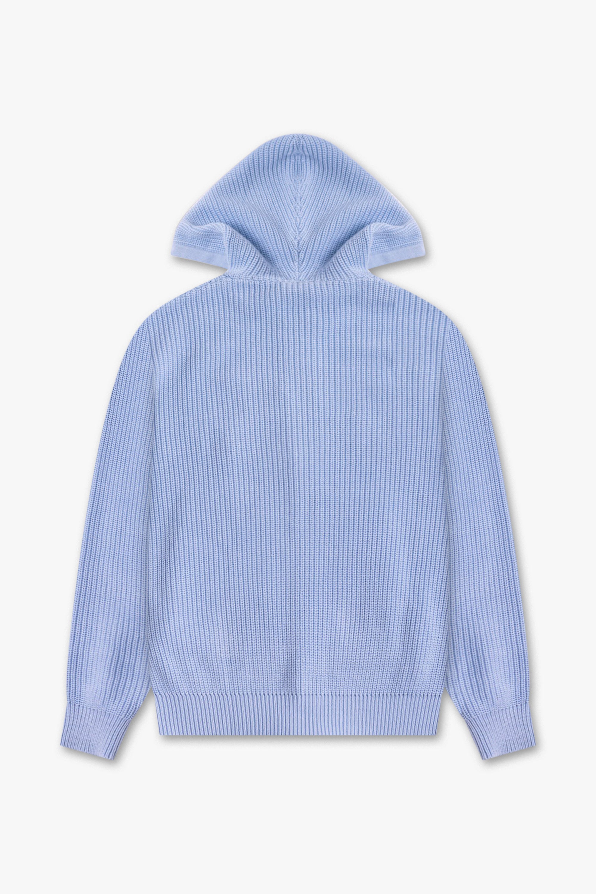 WORLDWIDE HEAVYWEIGHT KNIT HOODIE - BABY BLUE