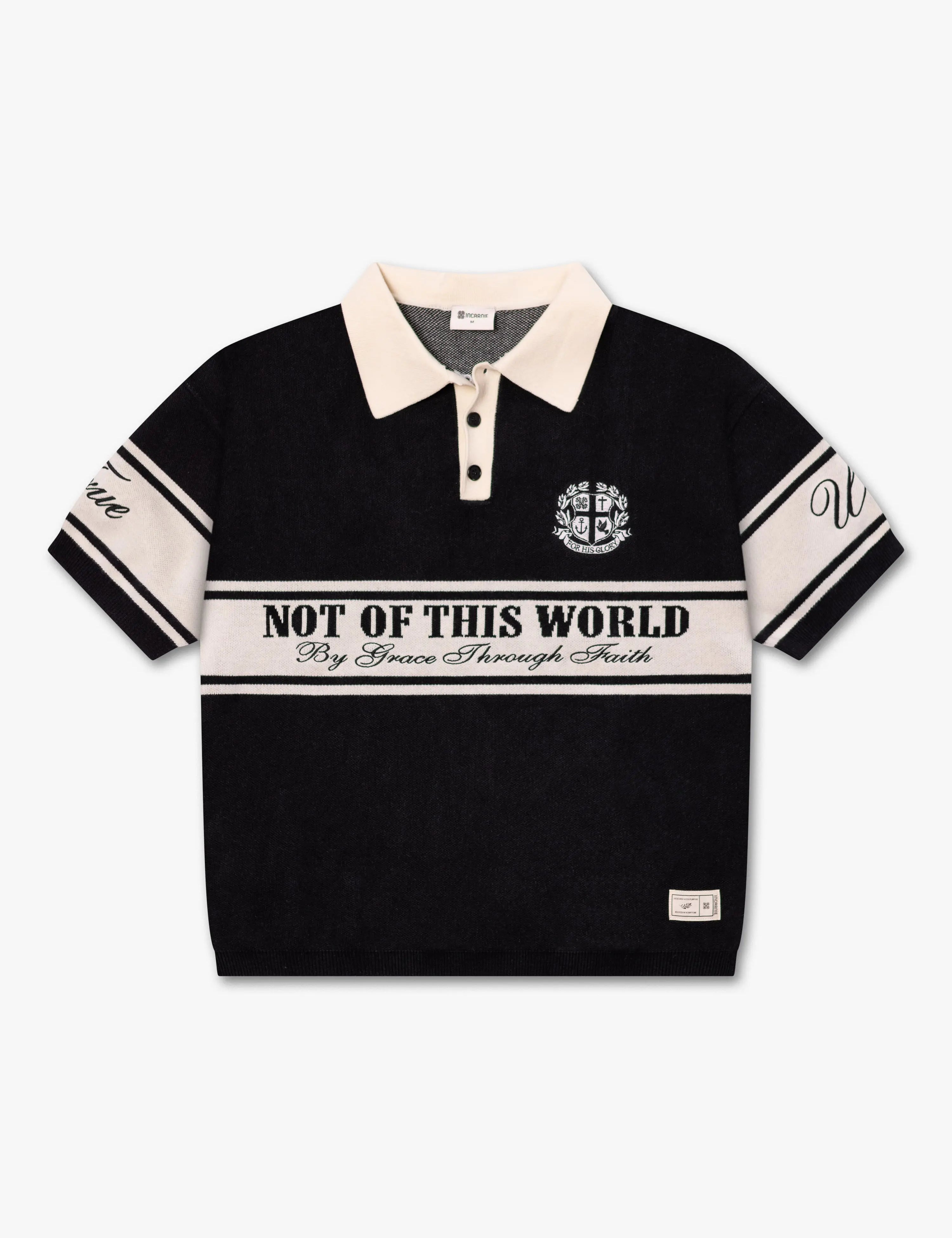 MEN’S “NOT OF THIS WORLD” HEAVYWEIGHT KNIT POLO Incarnie