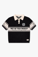 HERREN „NOT OF THIS WORLD“ STRICK-POLOSHIRT AUS SCHWERER BAUMWOLLE