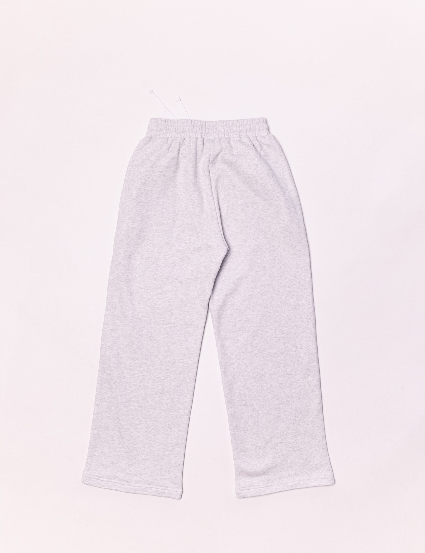 Light gray sweatpants on a white background