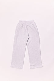 Light gray sweatpants on a white background