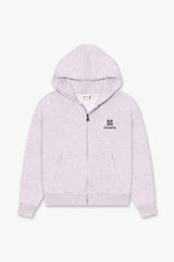 WOMEN'S EMBLEM ZIP HOODIE – GREY MARL