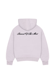 Herren-Kapuzenpullover mit Emblem und Reißverschluss – Grau meliert