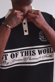 MEN’S “NOT OF THIS WORLD” HEAVYWEIGHT KNIT POLO